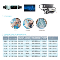 Système d'Électrolyseur au Sel de Haute Qualité pour Piscines avec Contrôle Wi-Fi via Application, Accessoires et Outils pour Piscine à Eau Salée