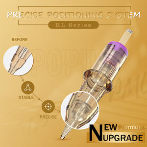 Cartucho de maquillaje permanente de primera calidad POPU al por mayor, <span class=keywords><strong>agujas</strong></span> para trazos de pelo, <span class=keywords><strong>nano</strong></span> trazos, cartuchos de tatuaje universales Pmu, <span class=keywords><strong>agujas</strong></span> - Product Image 2