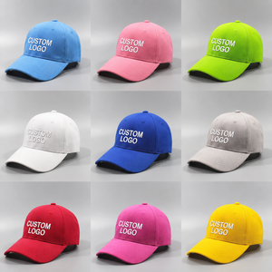 OEM Cotton 6 Panel Hat Breathable <b>Baseball</b> <b>Cap</b> With Embroidery Logo for Running Training - Product Image 1