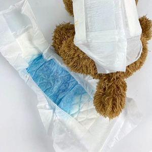 Couche pour animaux de compagnie avec protection anti-fuites et design respirant pour chiens, chats et petits animaux - Super absorbante et jetable - Product Image 6