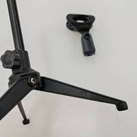 Trépied en alliage d'aluminium Microphone de bureau professionnel Mini trépied multifonctionnel Prévention Microphone Support