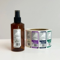 Étiquettes personnalisées pour cosmétiques et produits chimiques, pliables, multicouches, en forme de livret, autocollants décollables et révélateurs