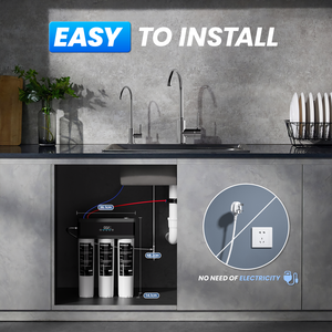 Tự động tắt thiết kế thay đổi nhanh chóng dưới bồn rửa tankless thẩm thấu ngược lọc nước Đối với trang chủ - Product Image 3