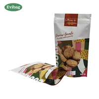 Sacs d'emballage en aluminium personnalisés de 100g et 200g pour biscuits, bonbons et snacks, avec fermeture éclair et pochette autoportante