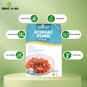 Macarrones saludables en forma de Penne, suministro chino al por mayor, comida vegana Konjac - Product Image 2