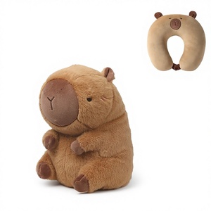 Cuscino Cervicale Trasformabile a U, Due in Uno, in Memory Foam, Logo CAPY BARA, <span class=keywords><strong>Altezza</strong></span> 31cm-50cm, per Età 14+ - Product Image 1