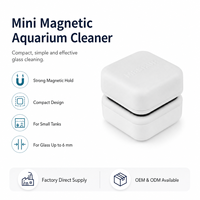 Nettoyeur magnétique pour aquarium miniature, grattoir à double face, fabricant OEM/ODM, respectueux de l'environnement