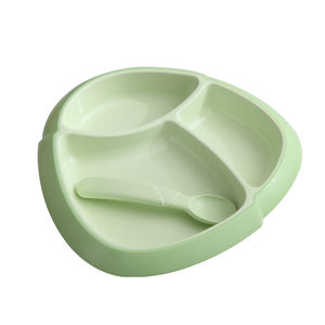 <span class=keywords><strong>METKA</strong></span> Assiettes Modernes et Durables en Fibre de Bambou avec Plateau de Service à Compartiments pour Repas d'Enfants - Product Image 4