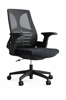 Chaise de bureau ergonomique à dossier haut en maille avec fonctions réglables pour le bureau à domicile, design moderne