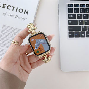 Bracelet de montre intelligente en métal en forme de fleur pour <span class=keywords><strong>Apple</strong></span> <span class=keywords><strong>Watch</strong></span> Ultra 8 49mm, <span class=keywords><strong>nouvelle</strong></span> collection <span class=keywords><strong>2023</strong></span> - Product Image 6