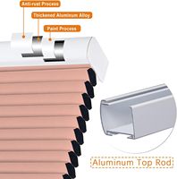Vente chaude 25mm nid d'abeille sans fil Anti-UV tissu cellulaire cadre Mini nid d'abeille aveugle pour Windows