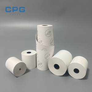 Papier de reçu pour terminal de point de vente (TPV) / guichet automatique (GAB) en vente chaude, directement de l'usine, 80x76 mm, sans BPA, pour une impression sécurisée des transactions dans les kiosques bancaires - Product Image 1