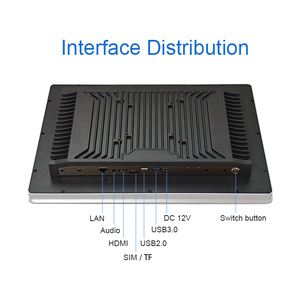 Ordinateur industriel embarqué 15,6 pouces sans ventilateur, boîtier métallique robuste, montage VESA, USB, Intel I3/i5/i7/RK3288, Windows/Android/<span class=keywords><strong>Ubuntu</strong></span> - Product Image 4