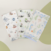Couverture d'emmaillotage pour bébé personnalisée en fibre de bambou respirante et douce 90*90 CM pour nouveau-nés