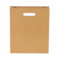 Bolsa de Papel Kraft Marrón Ecológica con Logotipo Personalizado, Asa Reforzada Troquelada, Bolsa de Regalo para Compras, Bolsas de Papel Reciclables y Biodegradables