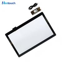 Panel Layar Sentuh Kapasitif Proyeksi HenTouch Pcap 15.6" dengan 10 Titik Sentuh ILITEK USB Bisnis Hitam Garansi 1 Tahun