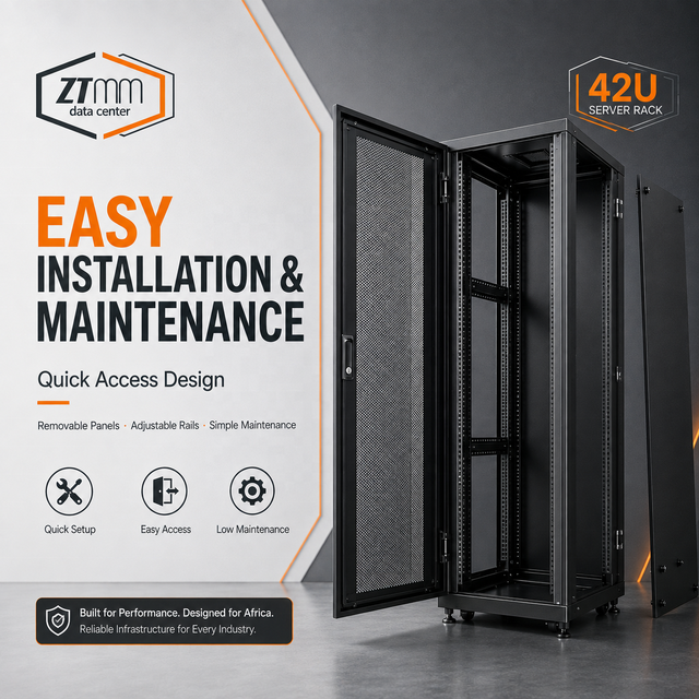 42U Server Rack Cabinet for Modular Data Center and IT Infrastructure Projects