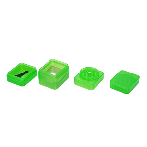 Usine en gros Rukioo JSS0003 Portable rectangulaire en plastique 4 couches broyeur d'herbes Logo personnalisé 50*40*63mm pour accessoires - Product Image 4