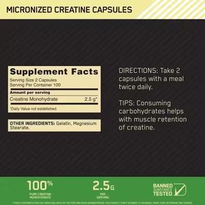 OEM Private Label creatina monoidrato capsule campione gratuito Pre-allenamento dimensione muscolare e integratori di forza per adulti - Product Image 5