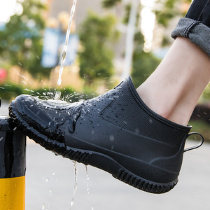 Zapatos <span class=keywords><strong>de</strong></span> Lluvia Impermeables Antideslizantes para Hombre, <span class=keywords><strong>Botas</strong></span> <span class=keywords><strong>de</strong></span> Lluvia <span class=keywords><strong>de</strong></span> Felpa para Adultos, Zapatos <span class=keywords><strong>de</strong></span> <span class=keywords><strong>Agua</strong></span> <span class=keywords><strong>de</strong></span> Protección Laboral <span class=keywords><strong>de</strong></span> Caña Baja, Venta al por Mayor - Product Image 3