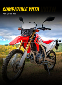 Phare LED universel avec <span class=keywords><strong>masque</strong></span> pour Supermoto KTM Yamaha <span class=keywords><strong>Kawasaki</strong></span> Husqvarna moto Enduro phare - Product Image 6