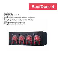 Bomba Dosificadora Inalámbrica RedSea ReefDose de 2/4 Canales, Bomba de Titulación, Adición Cuantitativa Automática para Oligoelementos en Acuarios Marinos