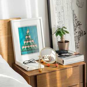 2025 tendencia de alta calidad, maquillaje dorado personalizado, espejo de mesa de tocador, decoración moderna para el hogar, pantalla de escritorio para muebles de sala de estar - Product Image 5