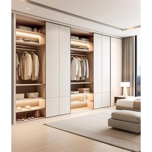 Chất Lượng Cao Mờ Cửa Trượt Tủ Quần Áo Tủ Quần Áo Phù Hợp Với Phòng Ngủ Tủ Quần Áo Yếu Tố Cần Thiết Và Phong Cách Tủ Quần Áo Hiển Thị - Product Image 2
