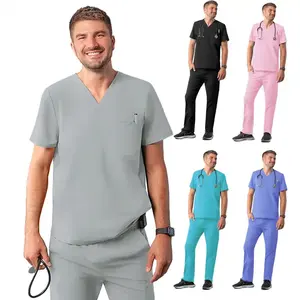 Cherokee-Uniformi da uomo bianca tuta uniforme da uomo joggers infinity trs tessuto traje clinico medical infermieristico set di scrub