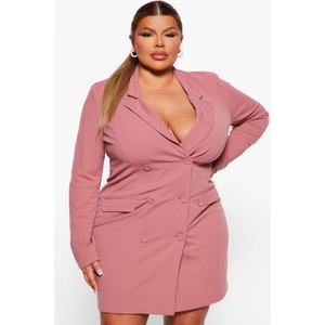 Nuevo Diseño, Estilo Personalizado, Blazer Formal de Manga Larga, Cuello en V Bajo, Bolsillos Falsos, Traje de Negocios para Mujer - Product Image 3