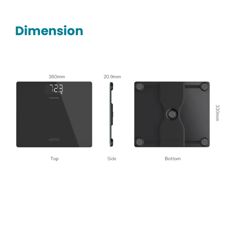 TRANSTEK 250kg 대형 스테인레스 스틸 상단 패널 욕실 개인 규모 디지털 인체 무게 기계 무게 무게 균형