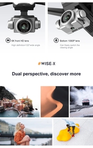 Drone RC pliable <span class=keywords><strong>V14</strong></span> à double caméra GPS, avec évitement d'obstacles laser, Wifi 5G FPV 6K, Quadricoptère RC - Vente Flash - Product Image 5