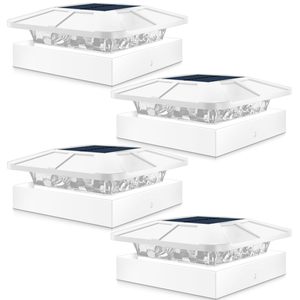 New Solar <b>Post</b> <b>Lights</b> Outdoor High Brightness Solar Powered Fence <b>Post</b> Cap <b>Lights</b> <b>Light</b> Control IP65 Waterproof for Garden - Product Image 1