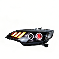 Ensemble de phares LED pour Honda Fit GK5 2014-2020, style Mustang, projecteur laser, œil de démon, clignotant séquentiel