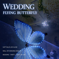 Drone Papillon Bionique Magique pour Mariage, Contrôle à Distance, Effets LED Dynamiques, Dispositif Réaliste pour Cérémonies Nuptiales