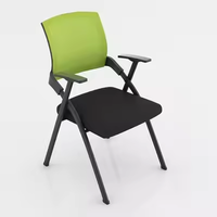 Chaise d'entraînement avec tableau de table, chaise de conférence de table de formation de conférence, chaise d'ordinateur pliable