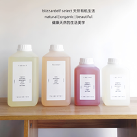 Bouteille en plastique carrée de 1000 ml pour l'emballage d'adoucissant et de shampoing, bouteille de détergent de 500 ml, bouteille de liquide à lessive épaissie