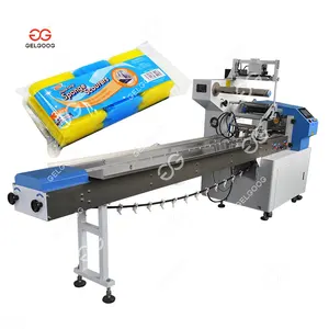 Gelgoog Horizontal Pillow Kitchen Sponge Scrubber Packing Machine Dish Washing Scourer Scrubber Packing Machine