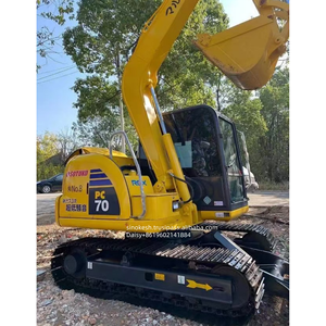 Pelle hydraulique Komatsu PC70 d'occasion, 6 tonnes, moteur japonais d'origine, engrenage et moteur inclus, état 90% neuf - Product Image 1