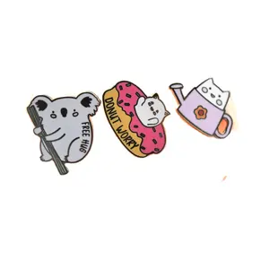 Wholesale Metal Pins Supplier Glitter Brooch Anime Hard Enamel Pin Soft Lapel Badge Manufacturer Custom Enamel Pin