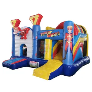 Super Heros Inflatable Toys Amusement Park Bouncy Game