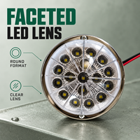Feu de position latéral LED HSSH 30W 24V blanc, rouge, ambre pour camion et remorque poids lourd