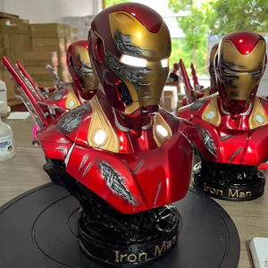 Estatua de Resina de Robot Inteligente Versión 1.2 con Busto Iluminado y Efectos de Daño de Batalla - Género de Producto: Robot Inteligente - Product Image 2