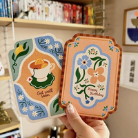 Tarjetas de Agradecimiento de Papel Grueso de 350-400 g/m² con Logotipo Personalizado, Tarjetas de Felicitación Personalizadas, Tarjetas Postales con Superficie Texturizada