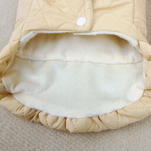 Vêtements d'hiver chauds pour chiots de petites races, robe mignonne à volants pour Teddy et Bichon, tenue de fête lavable pour animaux de compagnie, robes thermiques unies pour chiens - Product Image 4