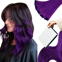 Extensiones de Cabello Humano Virgen de Primera Calidad al por Mayor, Mechones de Cabello Humano, Extensiones de Cabello de 5g y 10 Pulgadas