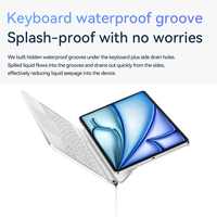 Étui de clavier en alliage d'aluminium pour iPad Pro 11 M4/M5 avec fermeture magnétique et fonction de mise en veille automatique