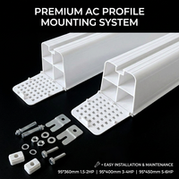 Support de fixation pour condenseur de climatiseur HVAC, amortisseur de chocs, support de climatiseur split extérieur en PVC pour sol