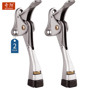Tope de puerta Qiyang, <span class=keywords><strong>2</strong></span> paquetes de Tope de puerta Kickdown con altura ajustable de un toque y Punta de goma de 4 pulgadas, topes de puerta - Product Image 5