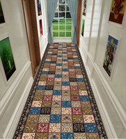 Tapis antidérapant en polyester personnalisé pour hall d'hôtel, impression 3d, couloir, escalier, couloir, tapis, rouleaux de sol